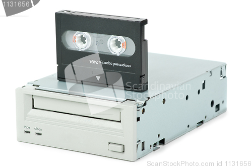 Image of Internal tape drive unit and cassette