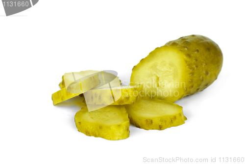 Image of Sliced marinated cornichon