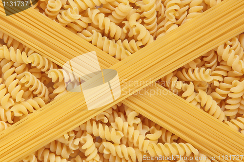 Image of Fusilli Pasta and Spaghetti