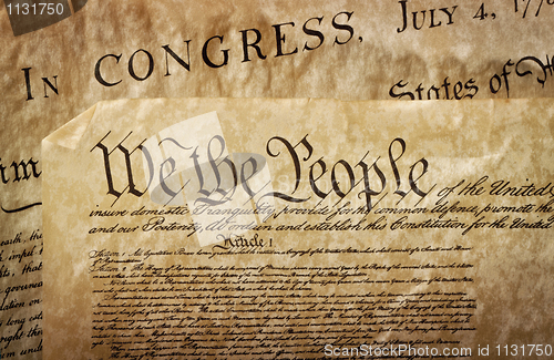 Image of Close-up of the U.S. Constitution