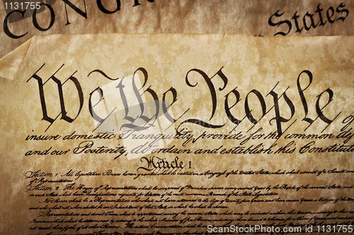 Image of Close-up of the U.S. Constitution