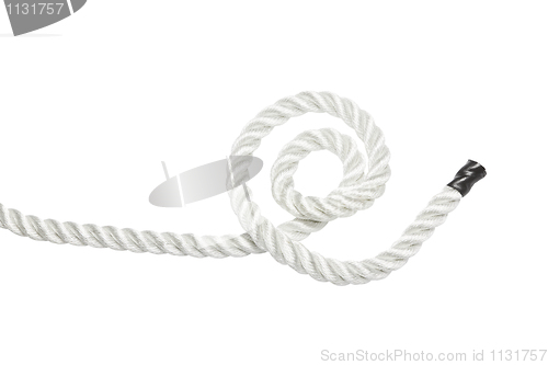 Image of End of a rope curled up