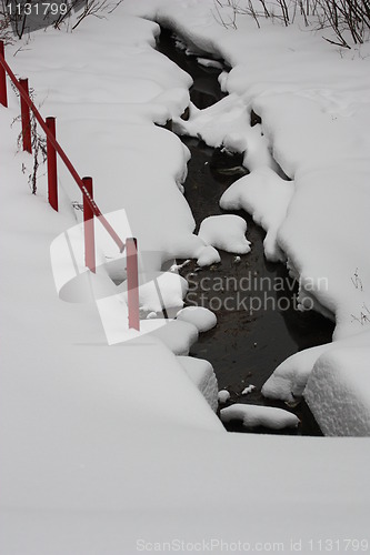 Image of Water In a Frozen Lake