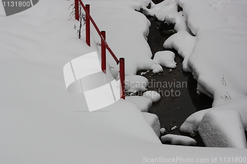 Image of Water In a Frozen Lake