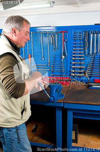 Image of At the work-bench