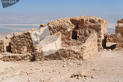 Image of Ruins of ancient fortress in the desert