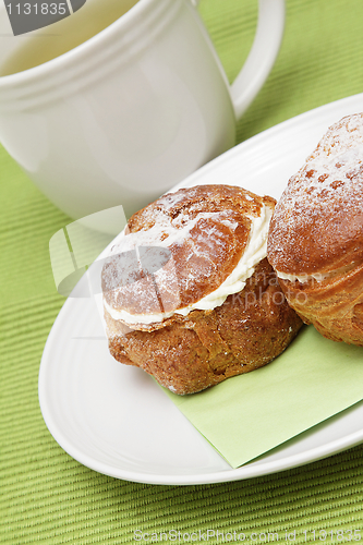 Image of Profiteroles and tea