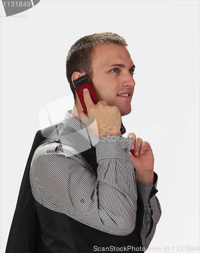 Image of Young man on the phone