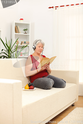 Image of Senior woman reading