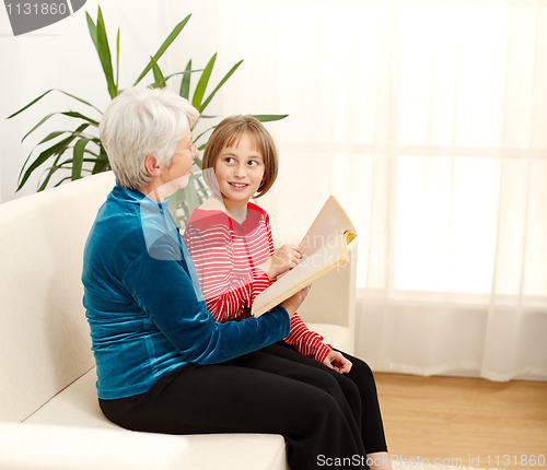 Image of Grandmother with grandchild