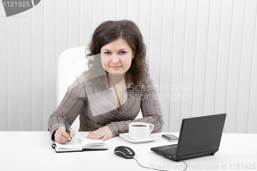 Image of The young business woman