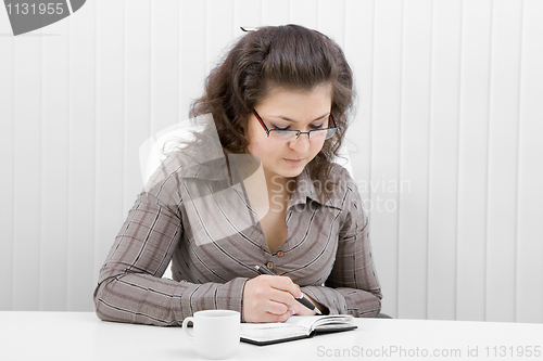 Image of The young business woman