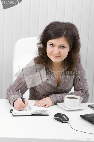 Image of The young business woman