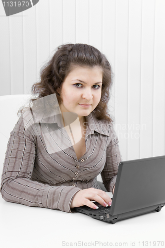 Image of girl with the laptop