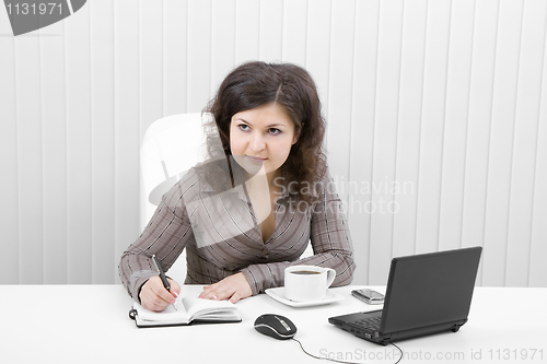 Image of The young business woman