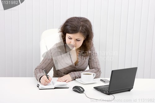 Image of The young business woman
