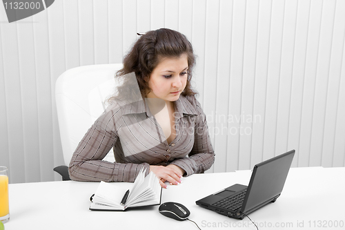 Image of The girl with the laptop