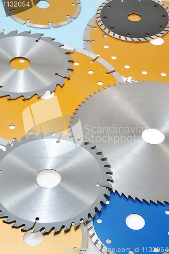Image of Collection of circular saw blades