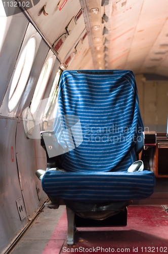 Image of Seat of an old airoplane