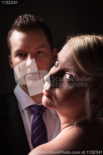 Image of young couple in wedding wear