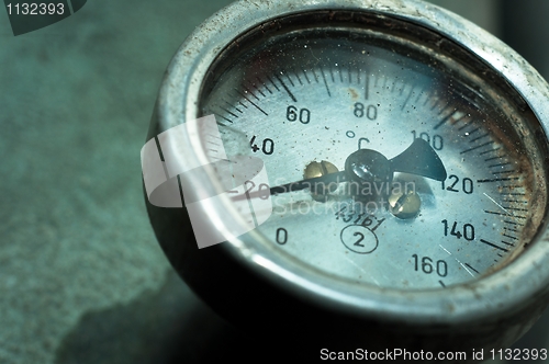 Image of Close up of an old measurement meter