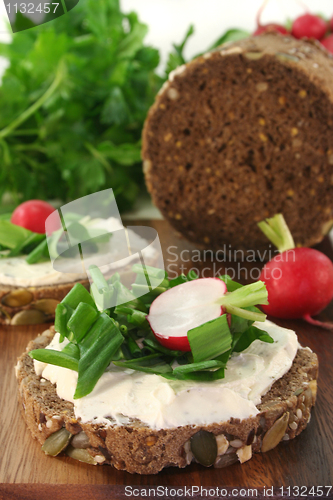 Image of Wild garlic canapé