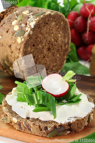 Image of Wild garlic canapé