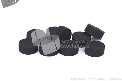 Image of Few activated carbon pills