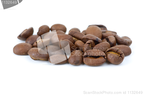 Image of Close-up shot of coffee beans