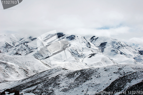 Image of Landscape of snowy mountains