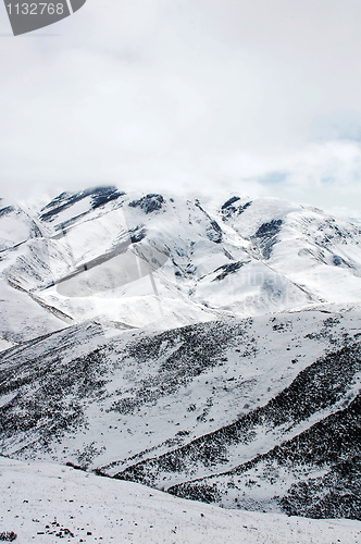 Image of Landscape of snowy mountains