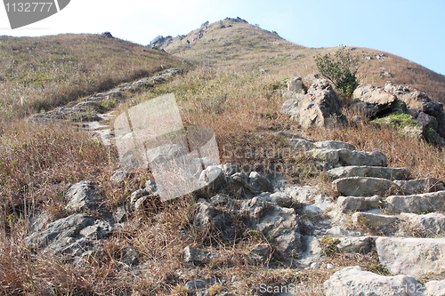 Image of path through mountains 