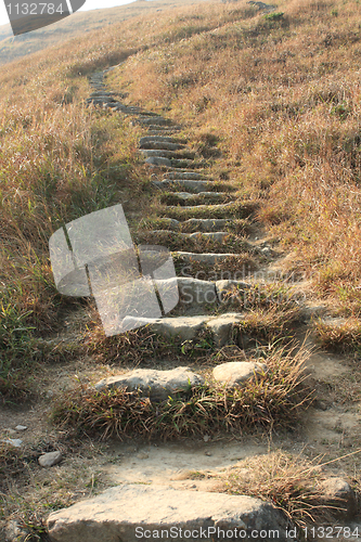 Image of path through mountains 