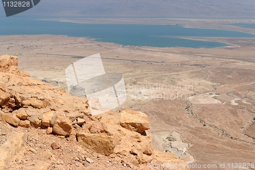 Image of Rocky desert landscape near the Dead Sea 