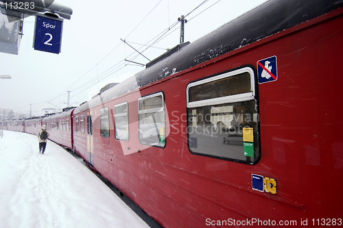 Image of Winter Train Station