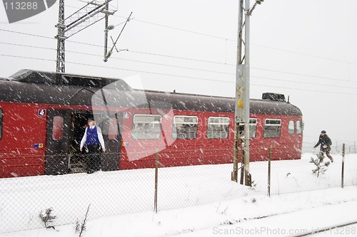 Image of Winter Train Station