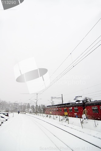 Image of Winter Train Station