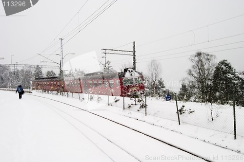 Image of Winter Train Station