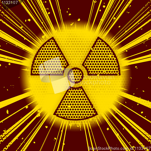 Image of radioactive explosion