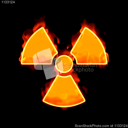 Image of radioactive fire