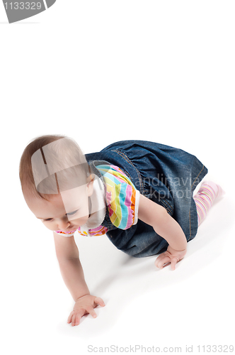 Image of Crawling baby girl