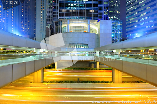 Image of modern city at night