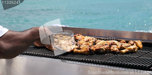 Image of boat barbecue