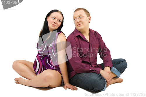 Image of man and pregnant wife