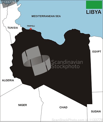 Image of libya map