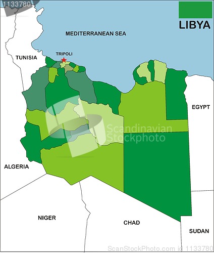 Image of libya map