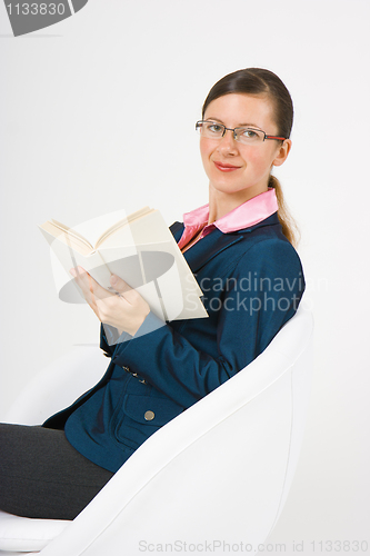 Image of girl with a book