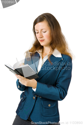 Image of Business woman with notebook