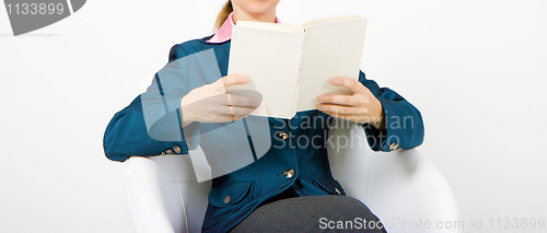 Image of girl with a book