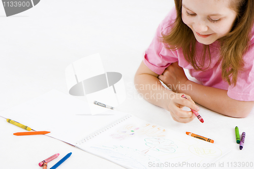 Image of child drawing